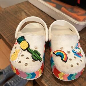 Crocs Toddler size 7 with jibbitz